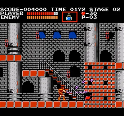 Official gameplay screenshot from Konami's Castlevania 40th anniversary promotion