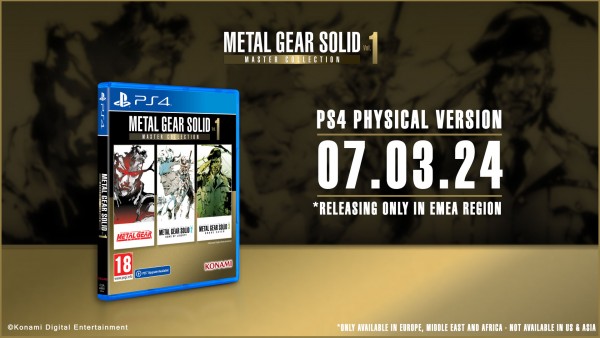 METAL GEAR SOLID: MASTER COLLECTION Vol.1 Physical PlayStation®4 ...