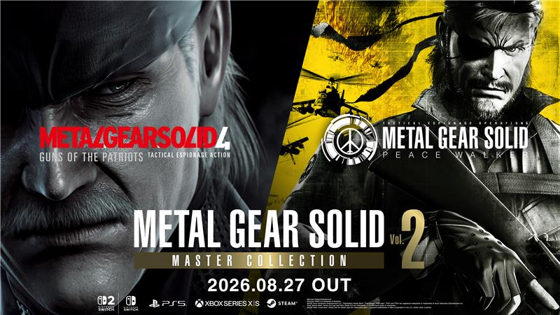 Metal Gear Solid Master Collection Vol. 2 official artwork featuring Solid Snake and Big Boss